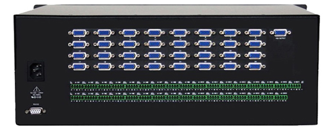 自動(dòng)32進(jìn)1出VGA加音頻切換器